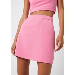 NWT French Connection Pink Mini Skirt US 2